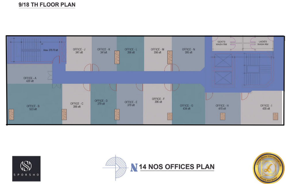 6) Floor Plan 14 Offices